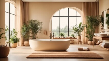 modern stylish bathroom interior