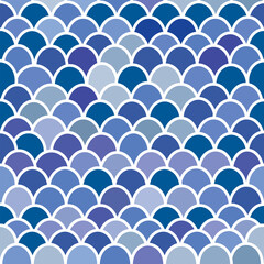 Fototapeta premium Fish scales pastel seamless pattern, background,Wall paper, gift wrapping 
