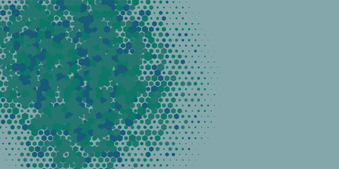 Geometric Multi size Hexagon with multi Color Background