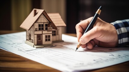 A person with a checklist inspecting a property, showcasing the diligence involved in managing the condition of properties