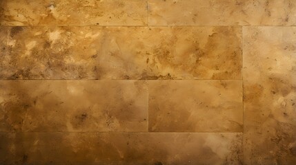Pattern of Travertine Tiles in gold Colors. Top View