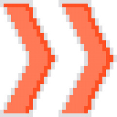 Fototapeta premium Arrow Pixel Art Flat icons