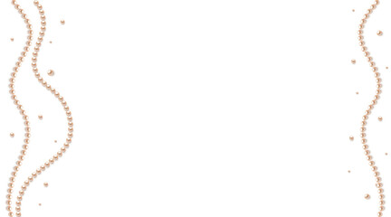 Pearls. Beads. Jewelry. Beautiful vector background. Pearl necklace. Garland. Festive decoration. 