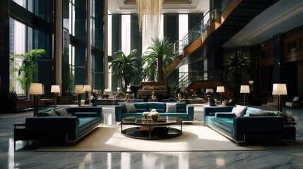 luxury executive reception lobby