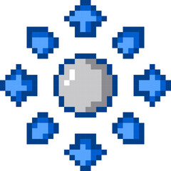 Arrow Two Tone Pixel Art Icons