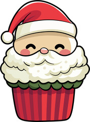 Santa Cupcake