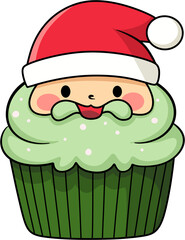 Santa Cupcake