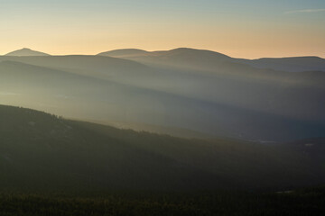 Morning mountain landscape