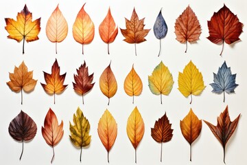 Obraz premium collection of autumn leaves
