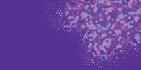 Geometric Multi size Hexagon with multi Color Background