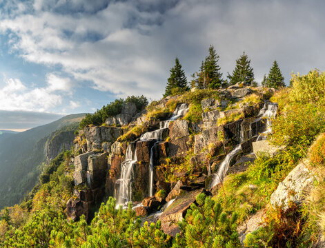 Pancava waterfall in Karkonosze national park