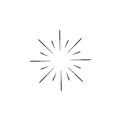 Fototapeta premium Hand Drawn Starburst