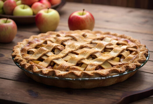 tarte aux pomme typique façon anglaise (apple pie)