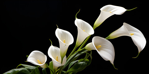 white crocuses in the dark flower, white, nature, spring, plant, bloom, beauty, blossom, isolated, flowers, flora, orchid, 
