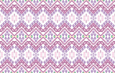 Geometric ethnic oriental pattern traditional Design for background,carpet,wallpaper,clothing,wrapping,Batik,fabric,Vector embroidery style. 