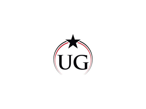 Ug, ug Png Logo, Premium Initial Ug Logo Letter Vector Png