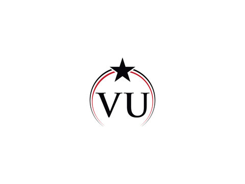 Modern Png Vu Logo Icon, Minimalist Vu uv Letter Logo Icon For Shop