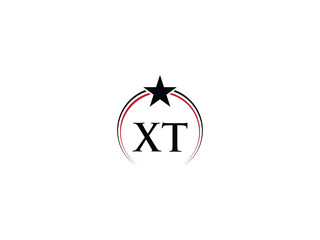 Alphabet Xt Logo Icon, Monogram Xt tx Business Png Logo Star