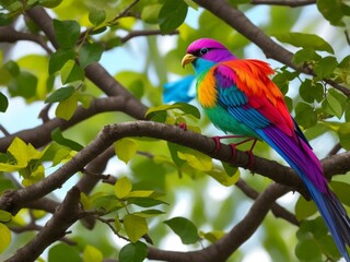 Obraz premium beautiful colorful spring landscape background, generative ai