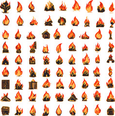 set icons fire
