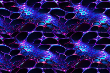 Mysterious Holographic Cellular Pattern - Seamless Repeatable Background