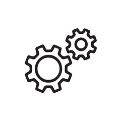 gears and cogs. set of icons for social media design. illustration of a social media design vector on white background design. commercial icon design vector. 