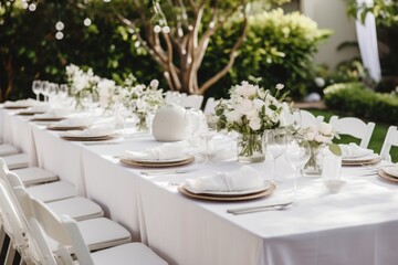 Obraz na płótnie Canvas table wedding setting 