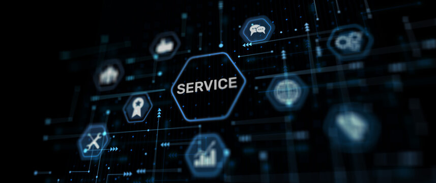 Service. Technical Support Customer Business Technology Concept