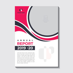 Corporate Business Flyer poster pamphlet brochure cover design layout background, two colors scheme, vector template in A4 size - Vector