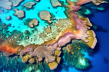 Great Barrier Reef vue du ciel