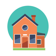 home house villa hotel icon vector logo in flat and trendy style