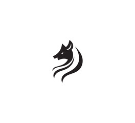Deer flat logo design, minimal logo design