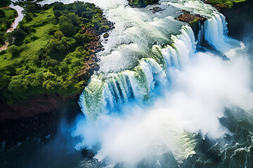Iguazu Falls vue du ciel