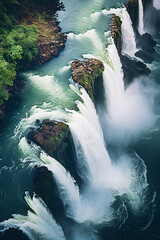 Iguazu Falls vue du ciel