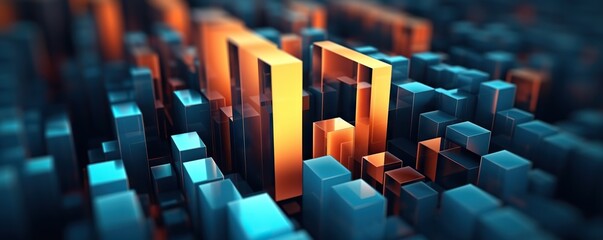 Digital graphic abstraction. Relevant for technological processes, neural networks, AI, digital storage, sound and graphic forms, science, education, and more