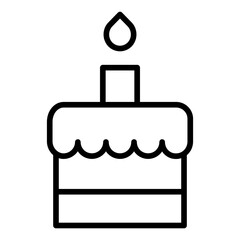 Outline Cake icon