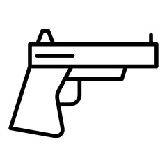 Outline Pistol icon