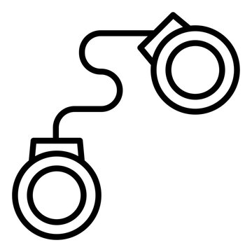 black outline handcuffs clip art preview