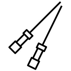 Outline Bbq stick icon