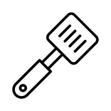recommend clip art: Outline Spatula icon