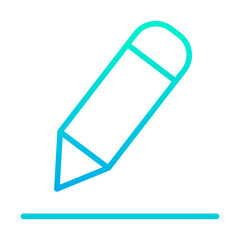 Outline gradient Pencil icon