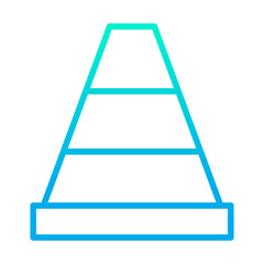 Outline gradient Cone icon