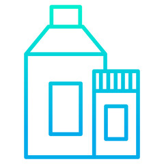 Outline gradient Detergent icon