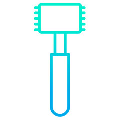 Outline gradient Kitchen hammer icon