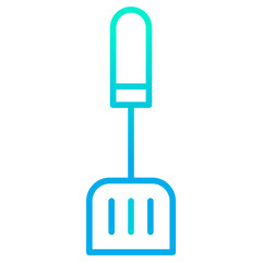 Outline gradient Slotted spoon icon