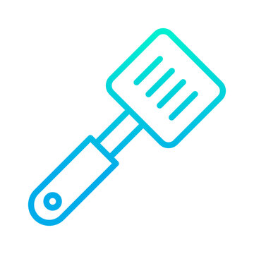 recommend clip art: Outline gradient Spatula icon