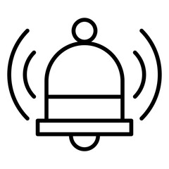 Outline Notification bell icon
