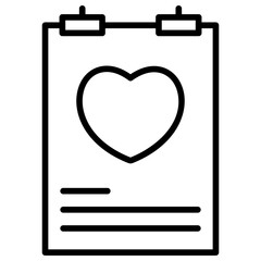Outline Valentin Poster icon