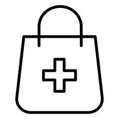 Obraz premium Outline Medicine Bag icon