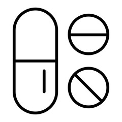Outline Pills icon